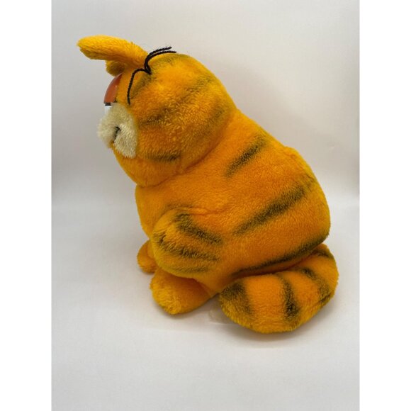 Rare 1981 Medium Sitting Garfield Plush: Vintage Cartoon Cat Collectible - Picture 4 of 9